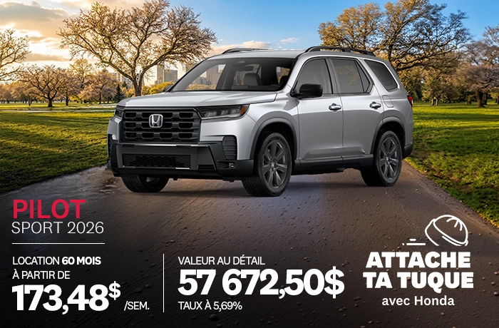 Bannière de Promotion Pilot Sport 2026